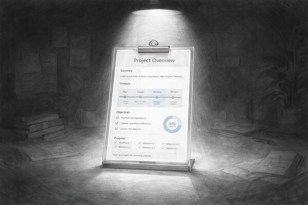 Pencil-drawn illustration of an open door with light streaming through, representing transparency