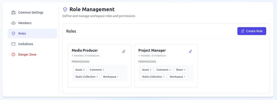 Invite people with the right role